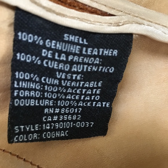 Unique Bebe genuine leather jacket cognac size extra small - Picture 4 of 11